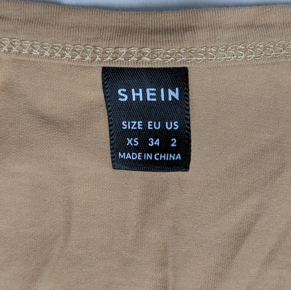 Shein Nude Bodycon Mini Dress - Picture 7 of 7